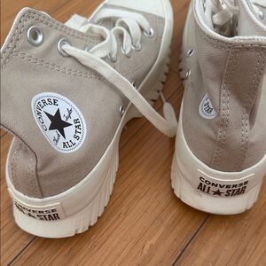 Converse Beige High-Top Sneakers